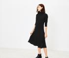 Oasis Polo Neck Pleated Midi