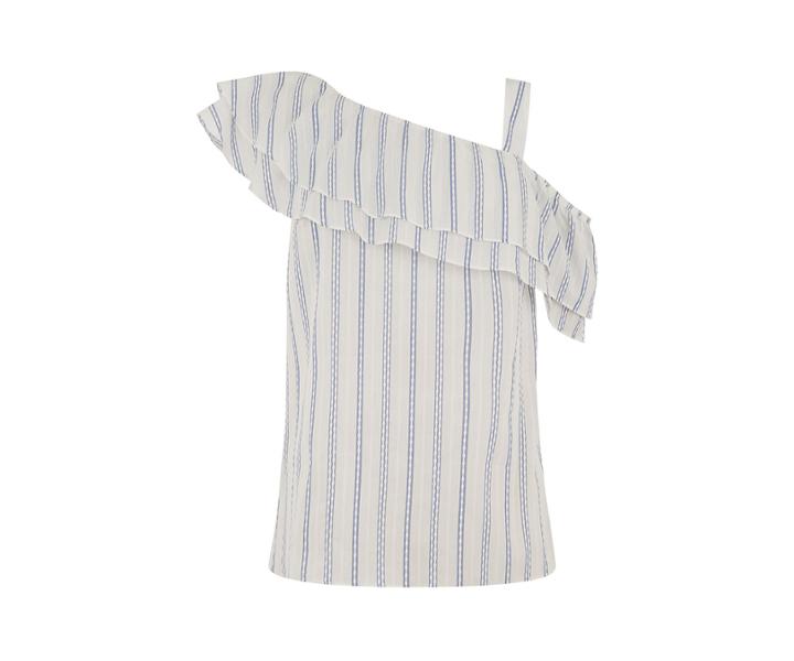 Oasis Seersucker Stripe Top