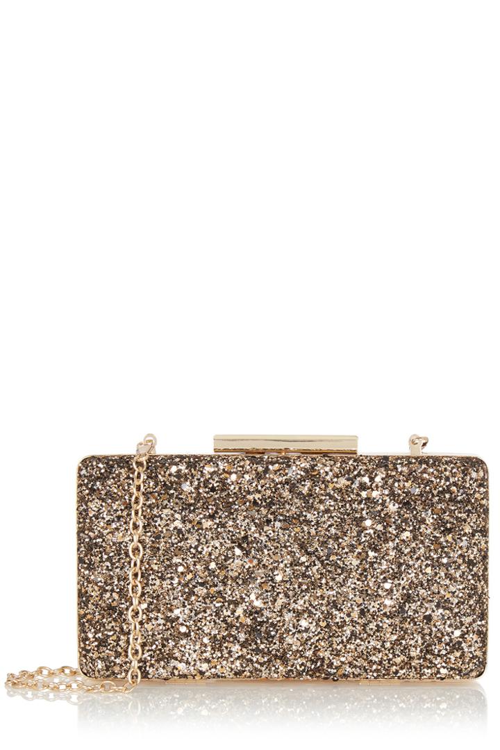 Oasis Chunky Glitter Box Clutch