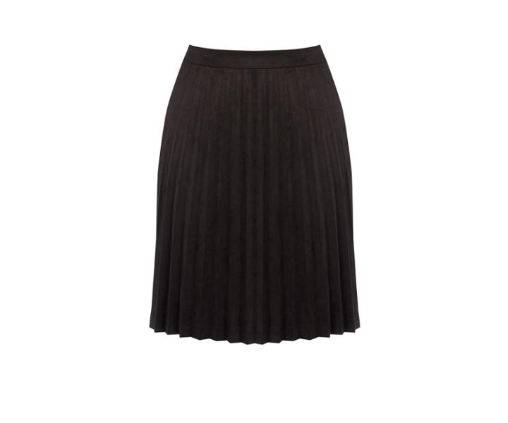 Oasis Pleated Suedette Skirt