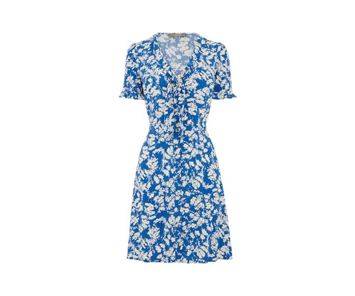 Oasis Tie Neck Shirt Dress