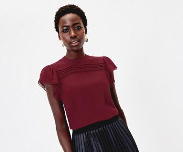 Oasis Bobble Trim Shell Top