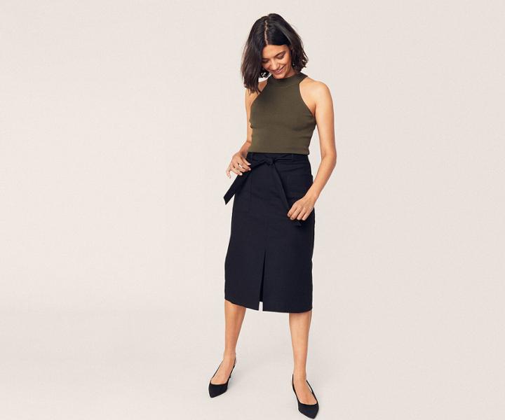 Oasis Front Split Pencil Skirt