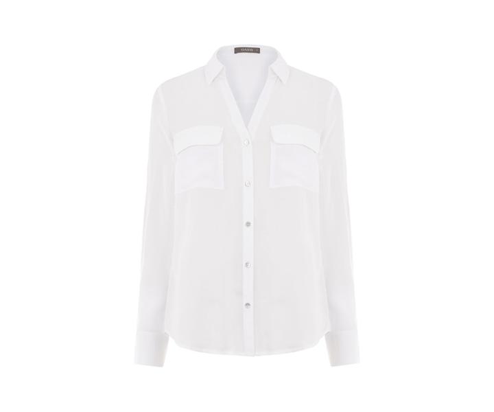 Oasis Viscose Wrap Back Shirt