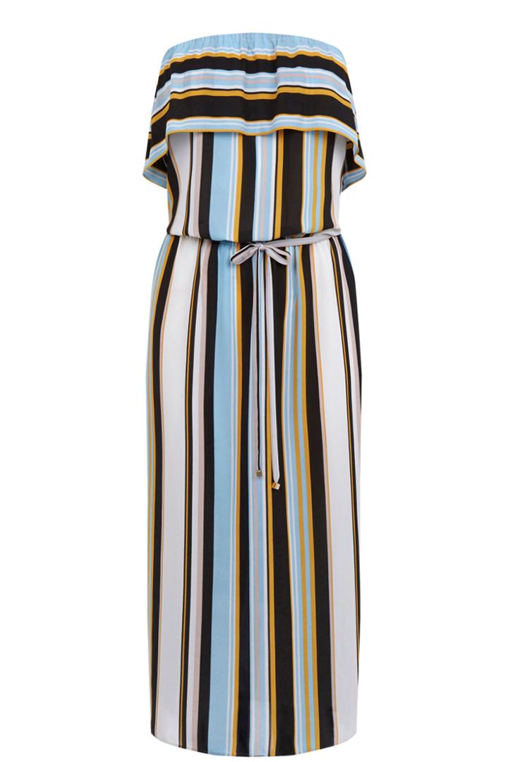Oasis Stripe Bardot Dress