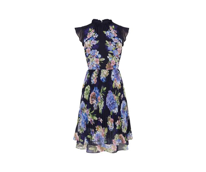 Oasis Long Hydrangea Dress