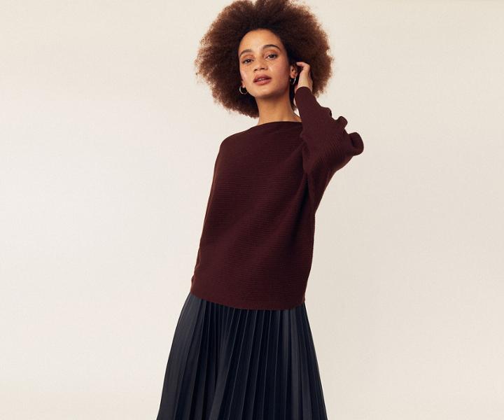 Oasis Bali Batwing Rib Jumper