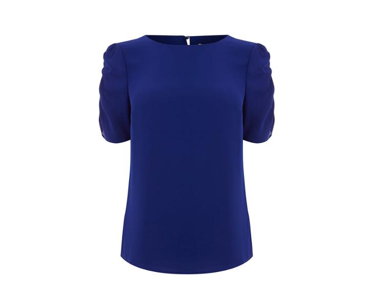 Oasis Ruched Sleeve Tee