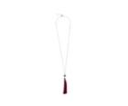 Oasis Long Red Tassel Necklace