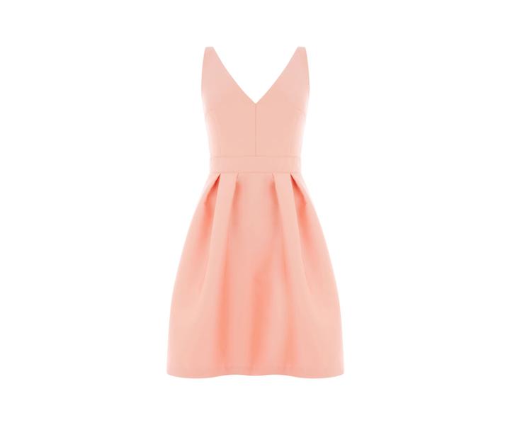 Oasis Satin Fit & Flare Dress