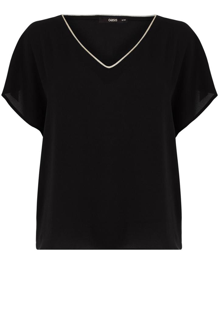 Oasis Tropez Trimmed Tee
