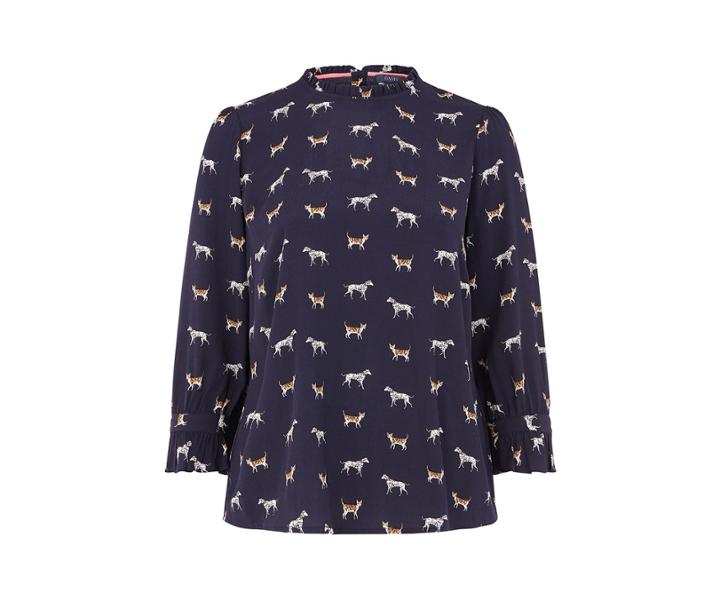 Oasis Cat And Dog Print Top