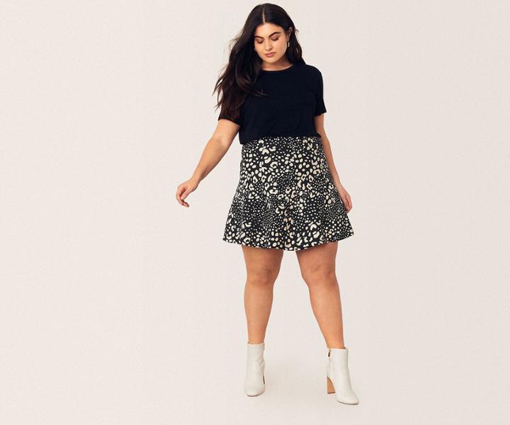 Oasis Curve Leila Animal Skirt