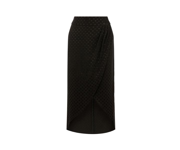 Oasis Jacquard Spot Wrap Midi