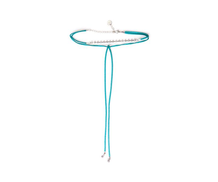 Oasis Teal Suede Choker