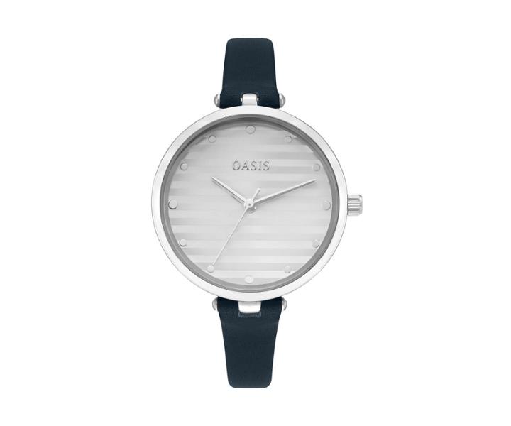 Oasis Silver Stripe Watch
