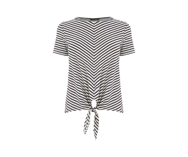 Oasis Stripe Knot Front Tee