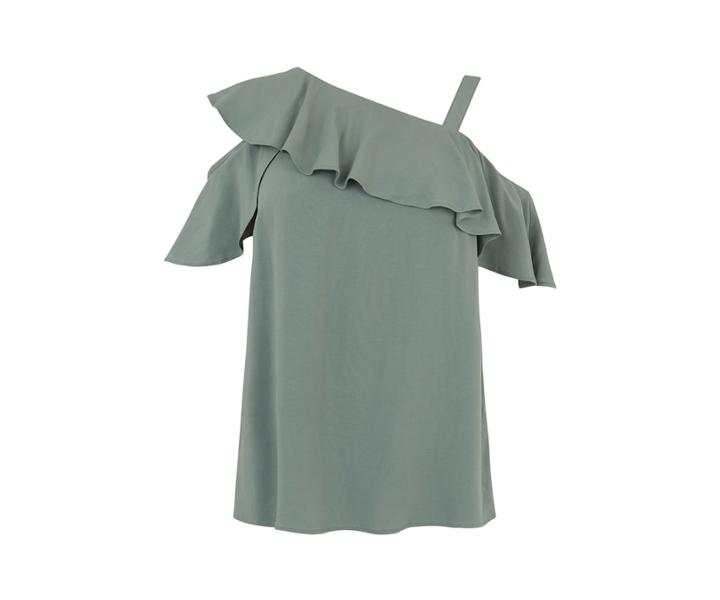 Oasis One Shoulder Frill Strap Top