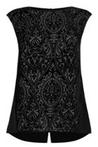 Oasis Devore Split Back Top