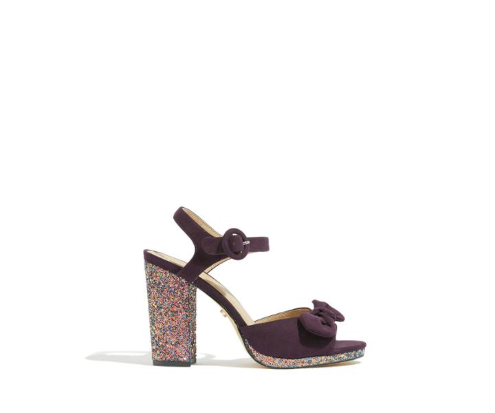 Oasis Bennie Bow Glitter Heel