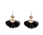 Oasis Black Feather Earrings