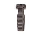 Oasis Spliced Stripe Tube Dress