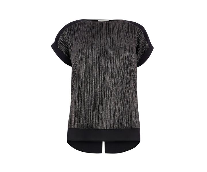 Oasis Crinkle Roll Sleeve Top