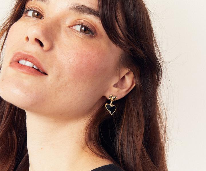 Oasis 6 Pack Heart Earrings