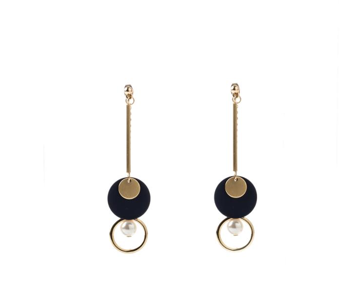Oasis Disc Drop Back Earrings