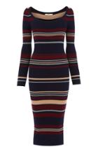 Oasis 70s Stripe Rib Tube Dress