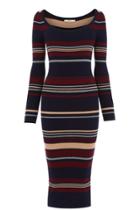 Oasis 70s Stripe Rib Tube Dress