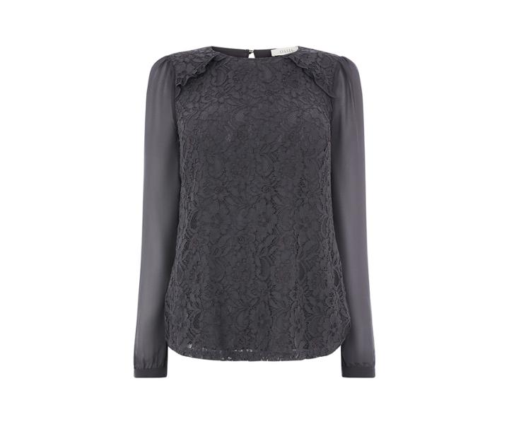 Oasis Lace Front Blouse