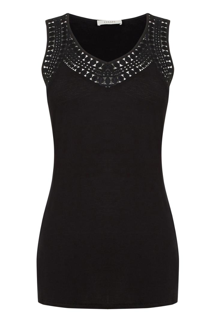 Oasis Tribal Trimmed V Neck Ll Vest