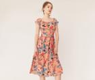Oasis Floral Print Bardot Dress