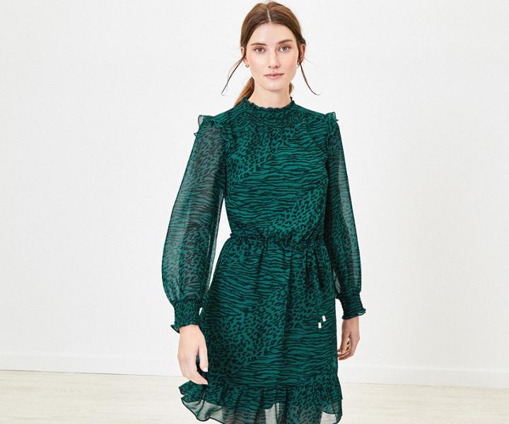 Oasis Mixed Animal Print Dress