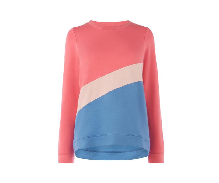 Oasis Diagonal Colourblock Sweat