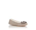 Oasis Metallic Bow Slipper