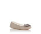 Oasis Metallic Bow Slipper