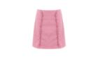 Oasis Pink Denim Ruffle Skirt