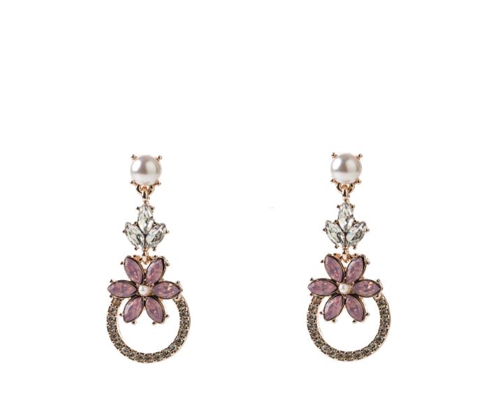 Oasis Crystal Flower Earrings