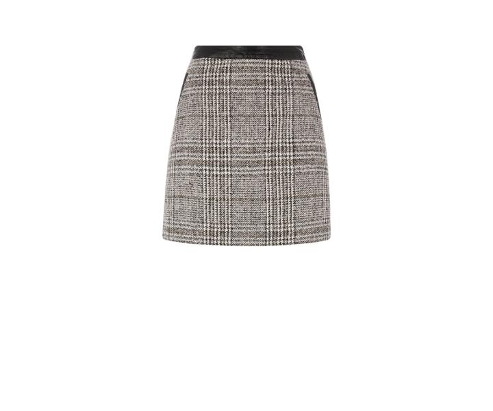 Oasis Brushed Check Marley Skirt
