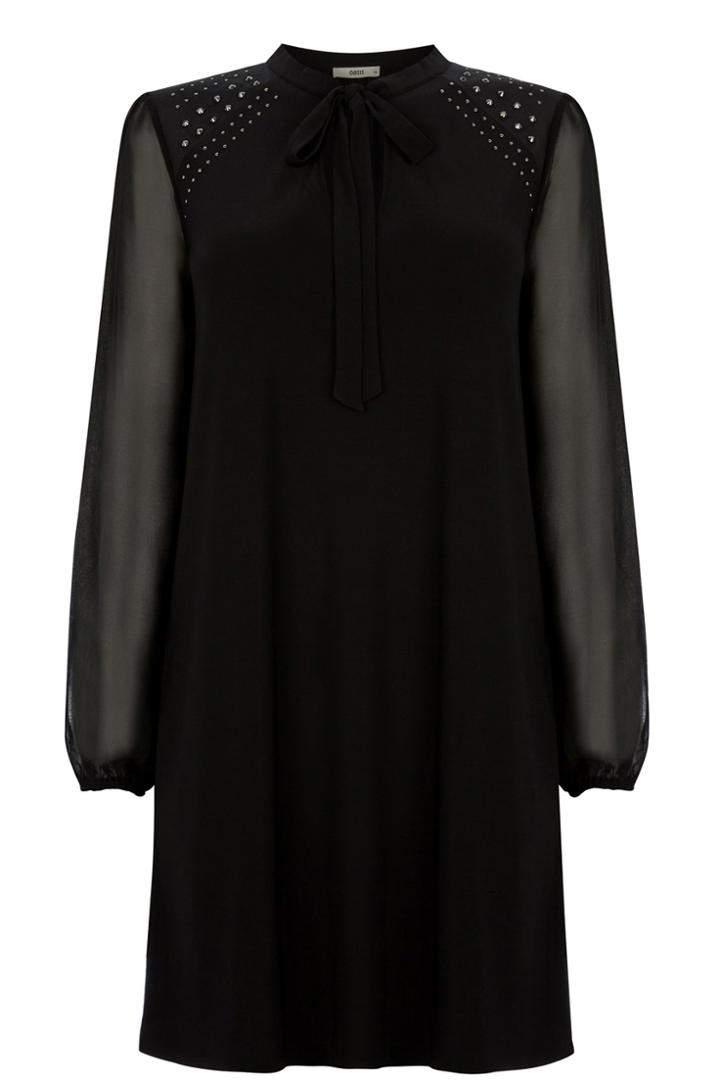 Oasis Studded Yoke Tunic Dress