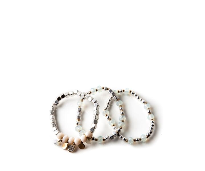 Oasis Frosted Bracelet Set