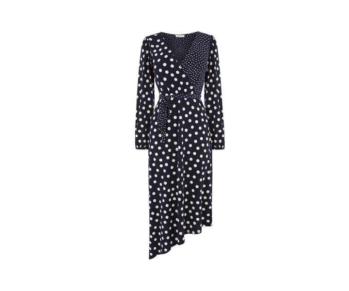 Oasis Patched Spot Midi Dress