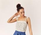 Oasis Broderie Square Neck Cami