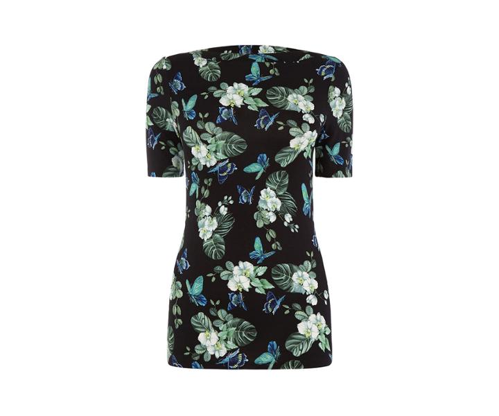 Oasis Begonia Short Sleeve Boatneck