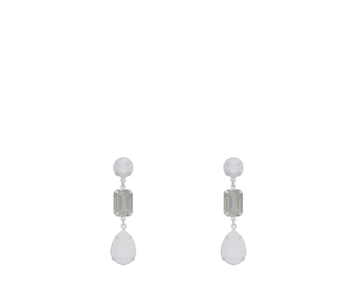 Oasis Powder Coated Stone Drop Earri