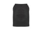 Oasis Scallop Pocket Leather Skirt