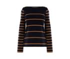 Oasis Lily Stripe Button Jumper