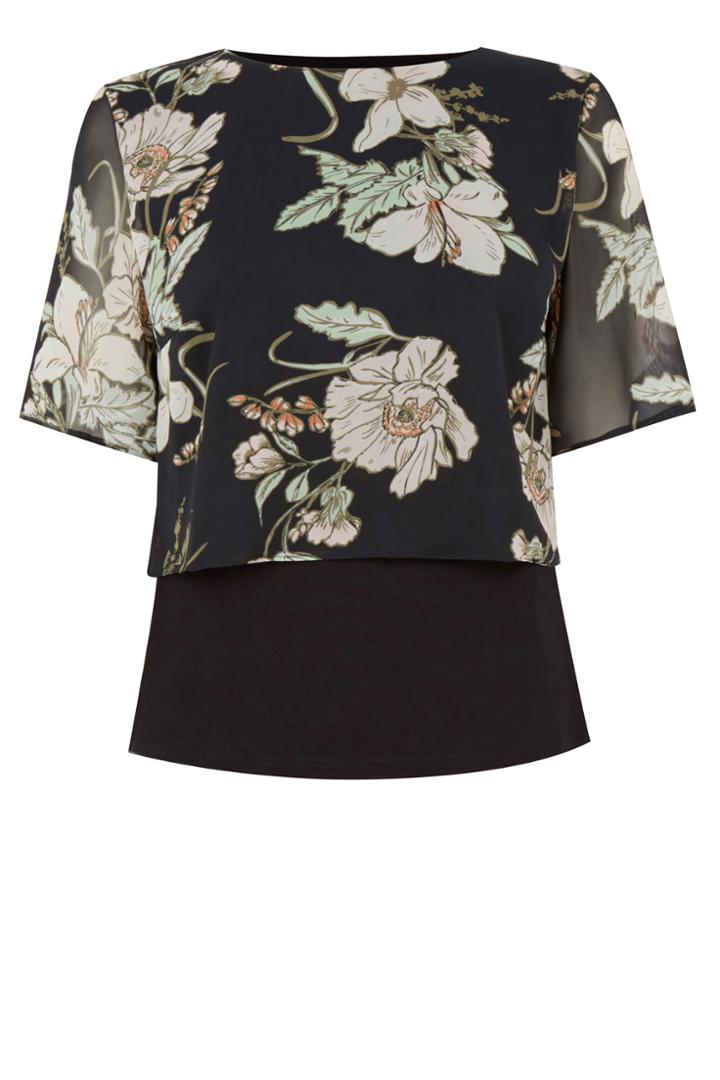Oasis Black Opium V Neck Top
